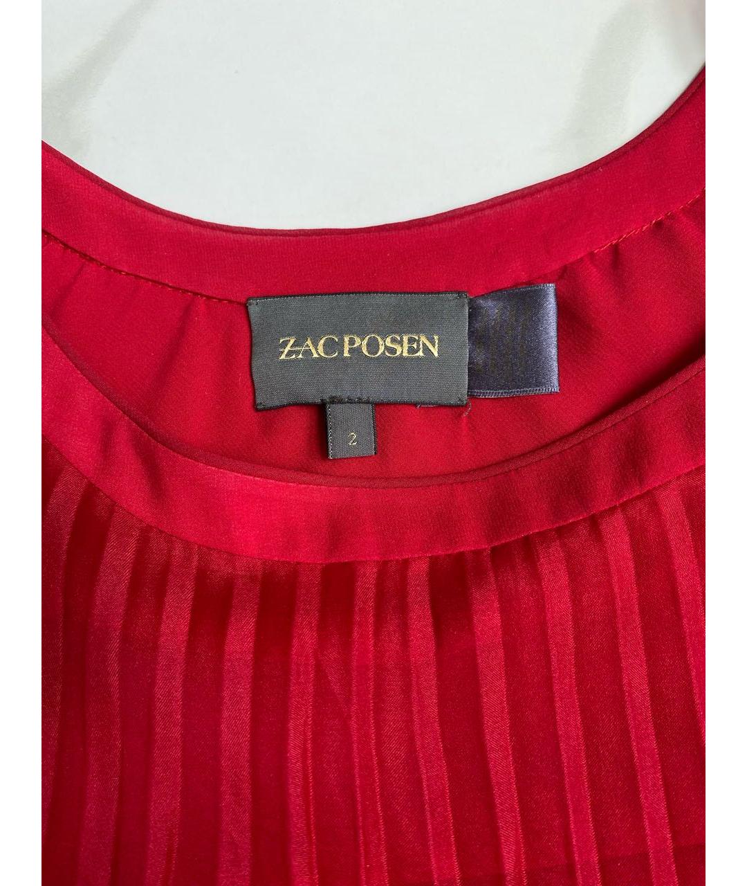 ZAC POSEN Мульти шелковое вечернее платье, фото 3