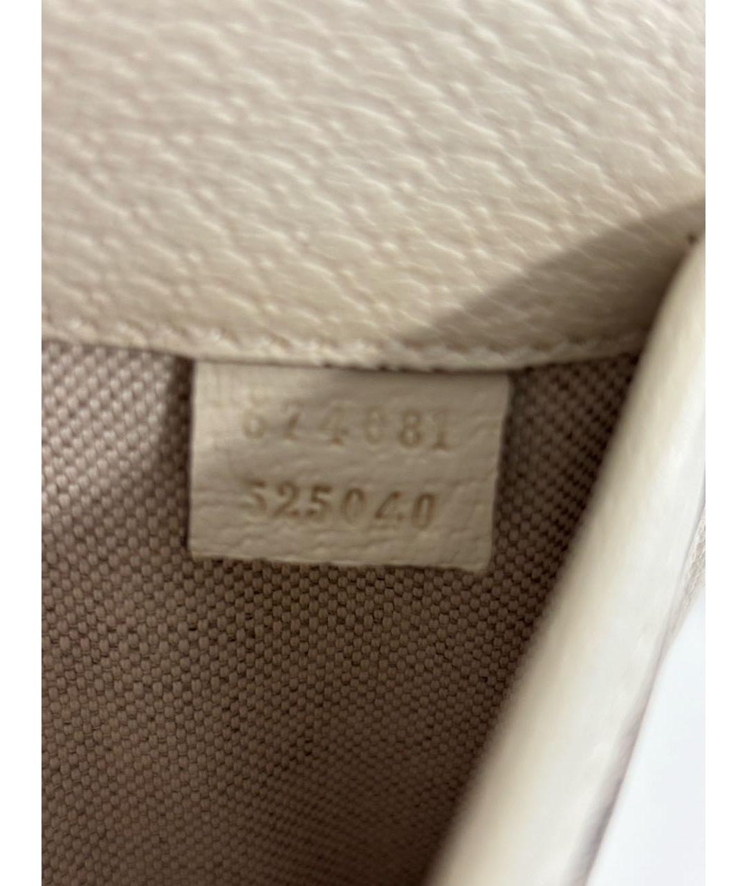 GUCCI Белая кожаная поясная сумка, фото 8