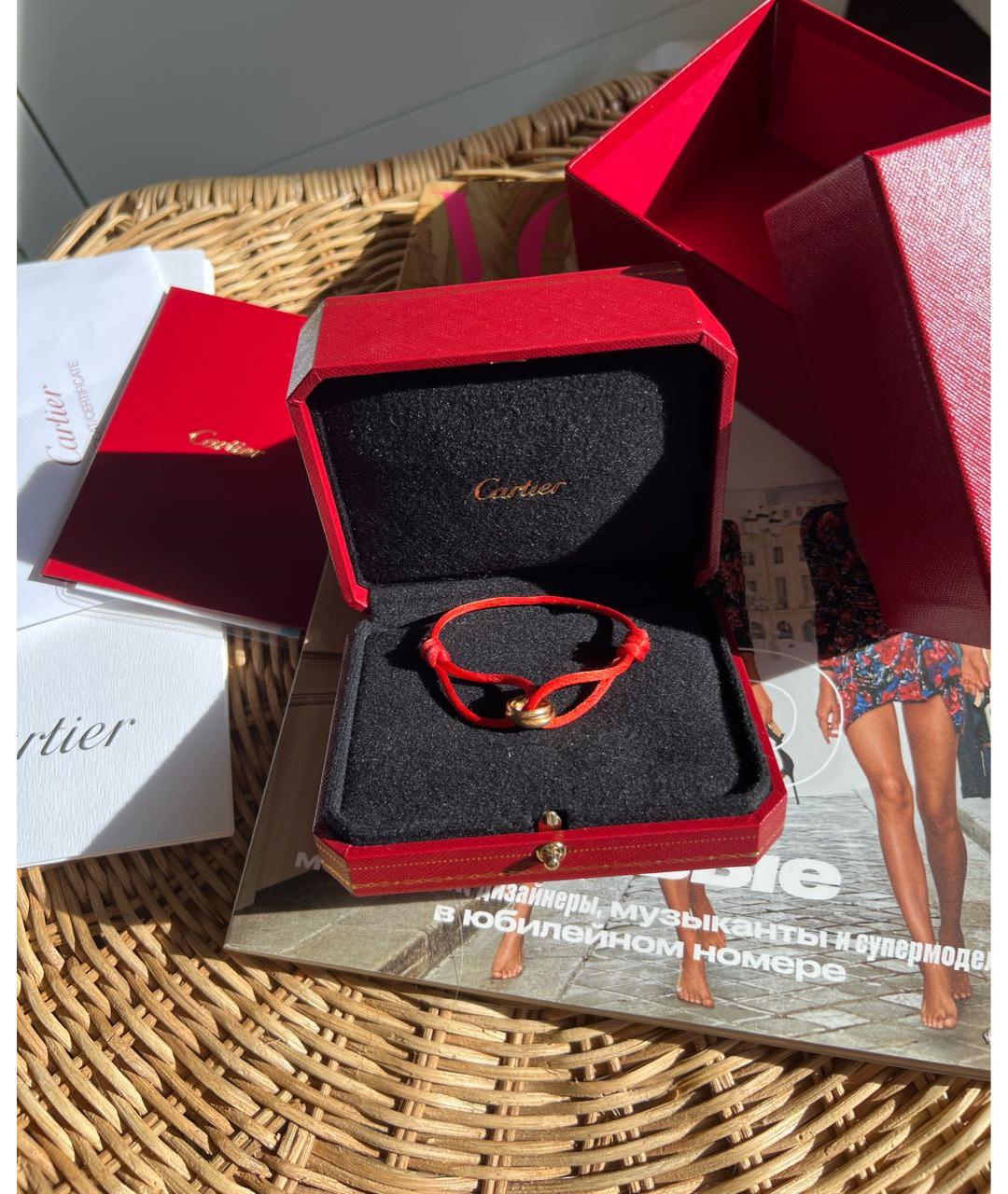 CARTIER Красный браслет из розового золота, фото 2