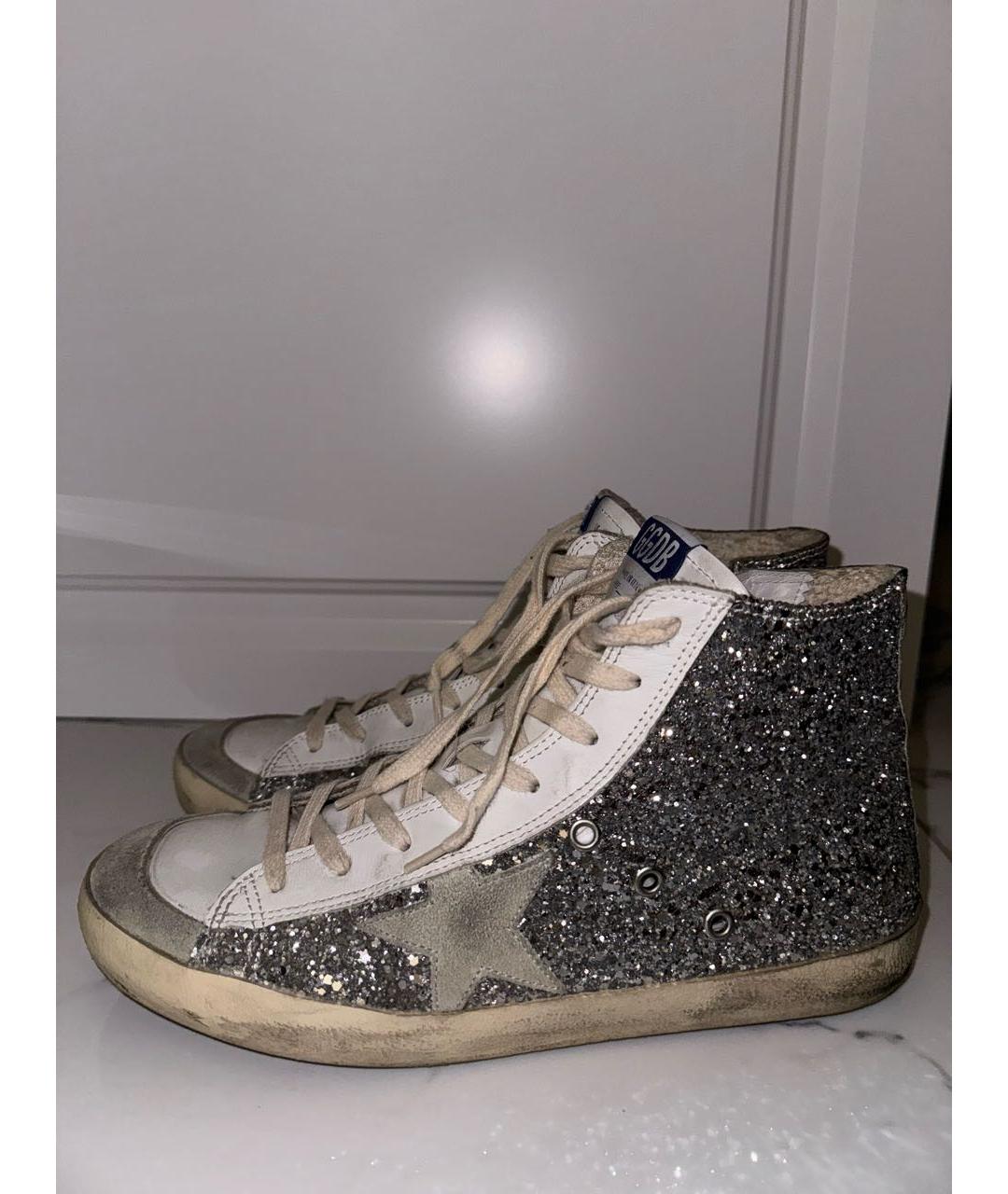 GOLDEN GOOSE DELUXE BRAND Серебряные кеды, фото 5