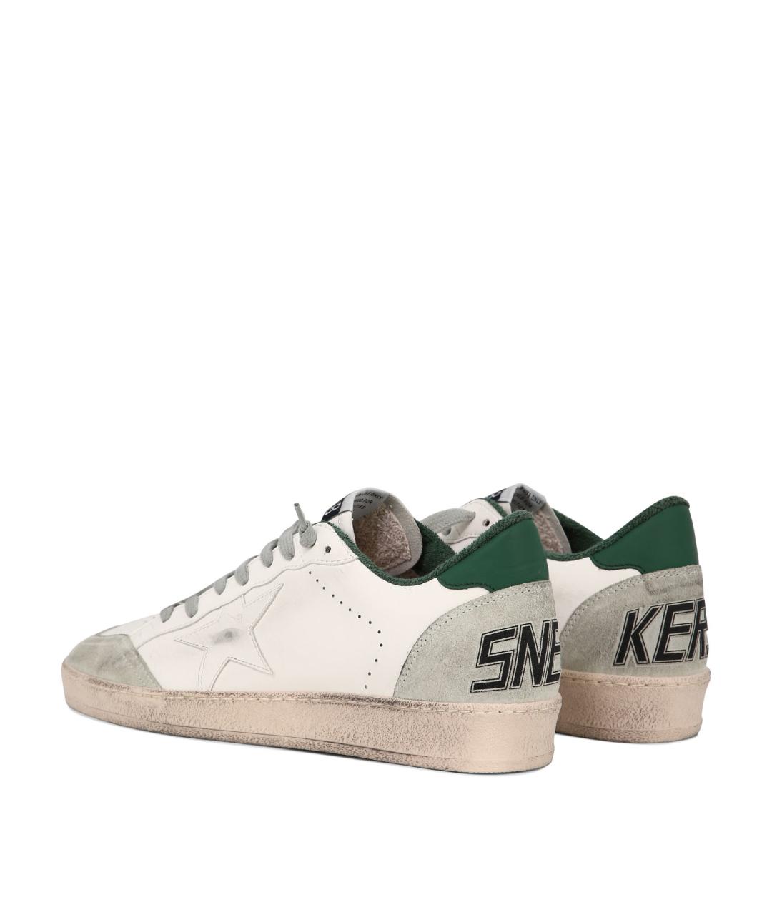 GOLDEN GOOSE DELUXE BRAND Белые кожаные низкие кроссовки / кеды, фото 4