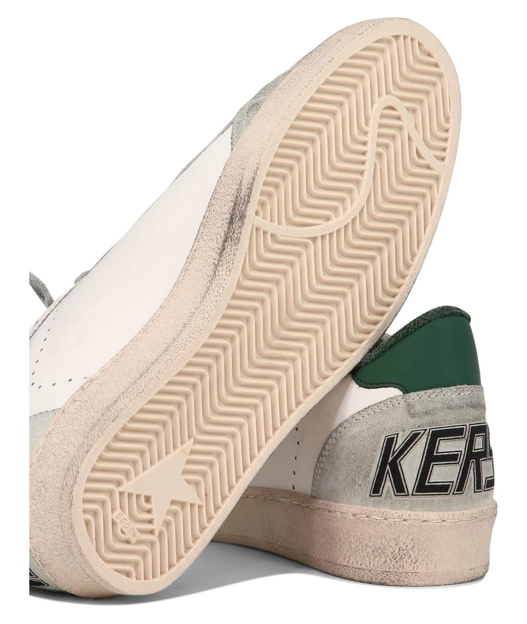 GOLDEN GOOSE DELUXE BRAND Белые кожаные низкие кроссовки / кеды, фото 5