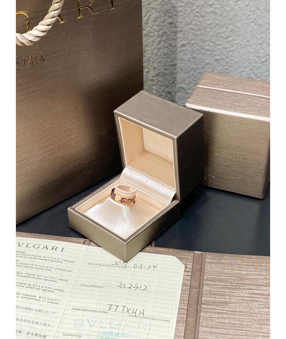 BVLGARI Розовое кольцо из розового золота, фото 3