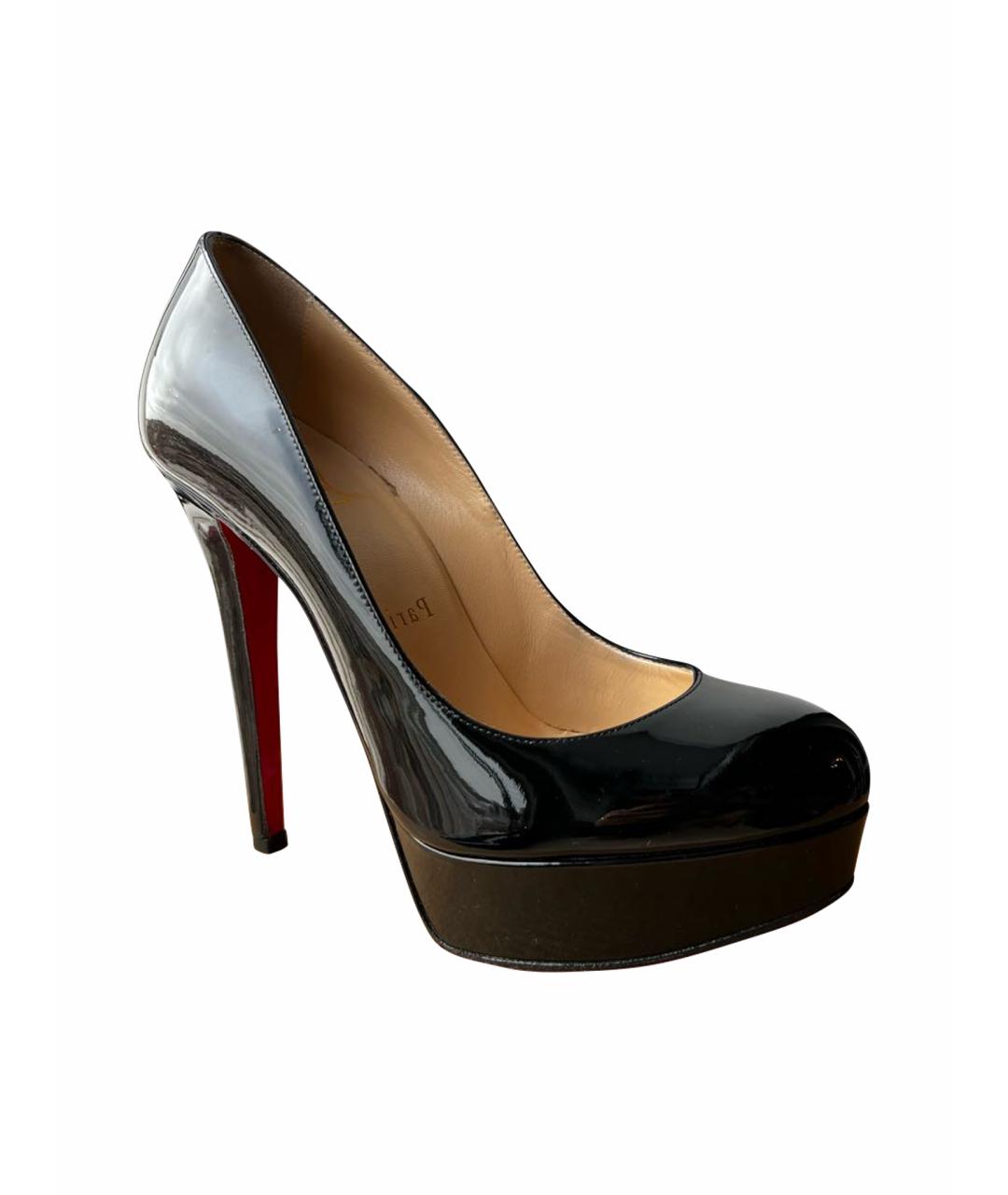 CHRISTIAN LOUBOUTIN Черные туфли из лакированной кожи, фото 1