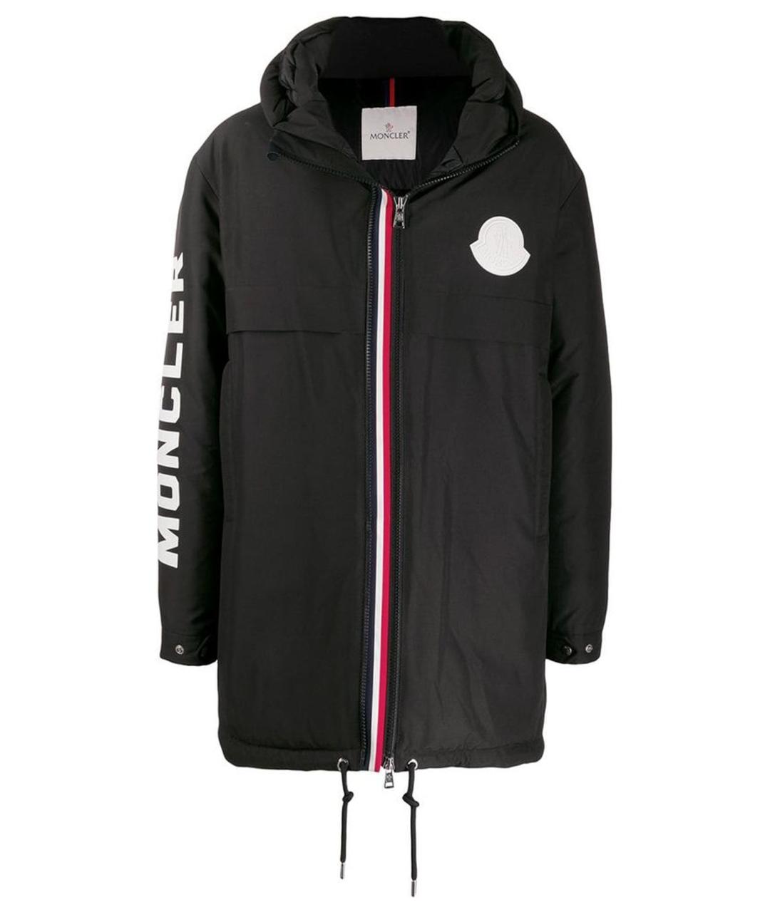 MONCLER Черный пуховик, фото 1