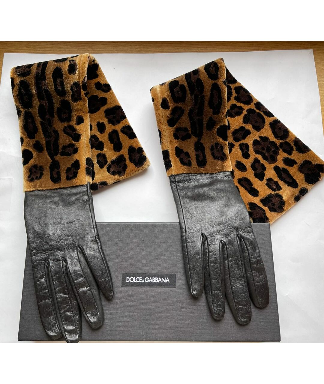 DOLCE&GABBANA Кожаные перчатки, фото 7