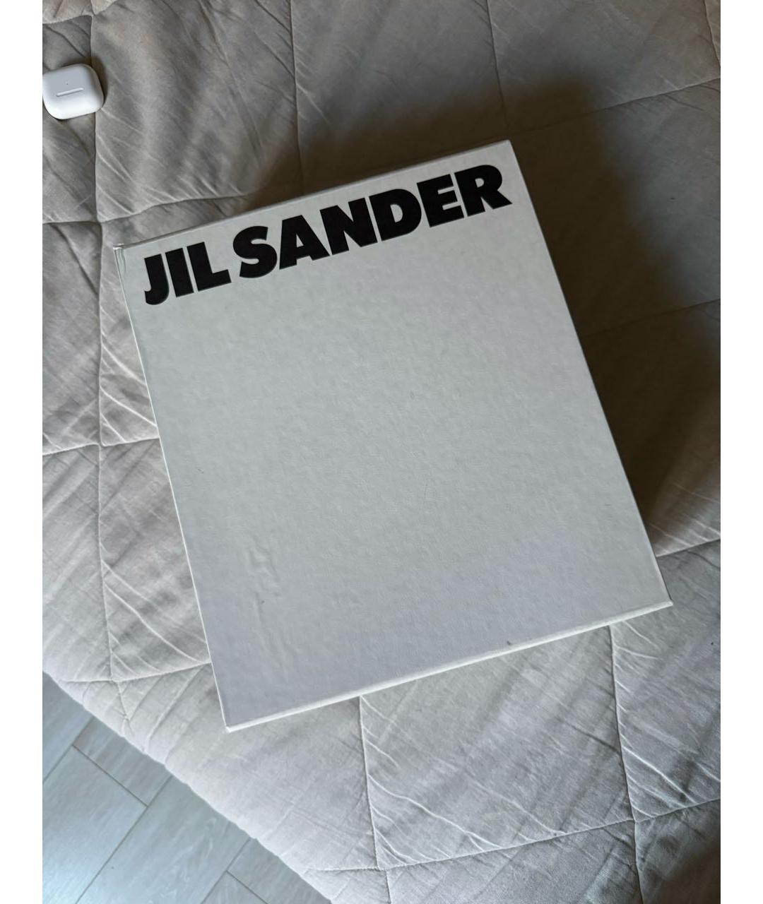 JIL SANDER Белые текстильные кеды, фото 5