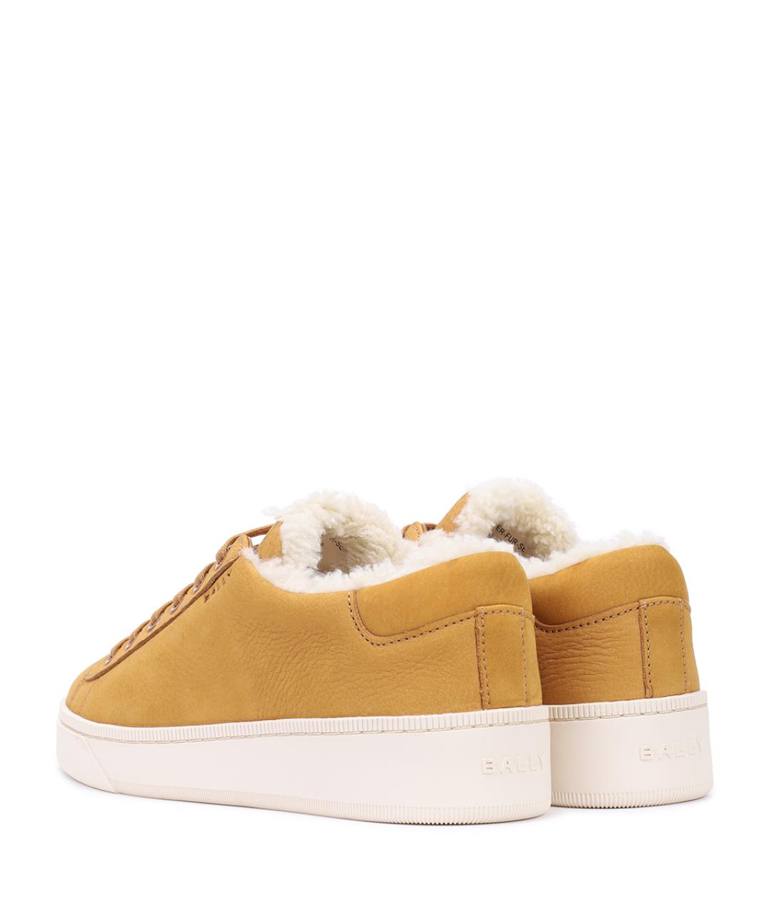 BALLY Горчичные кеды, фото 4