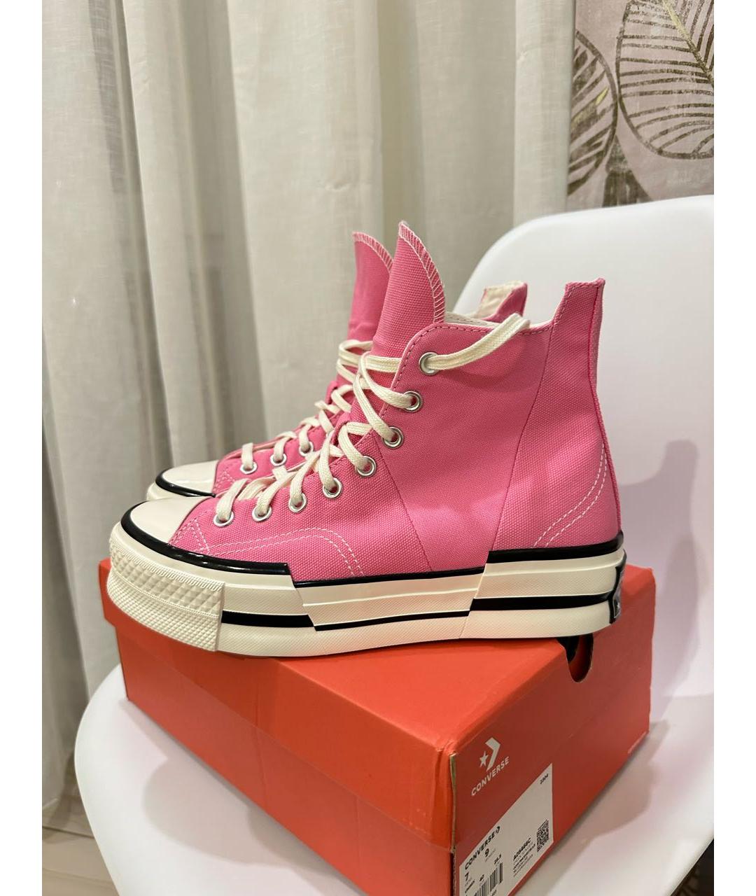 CONVERSE Розовые текстильные кеды, фото 7