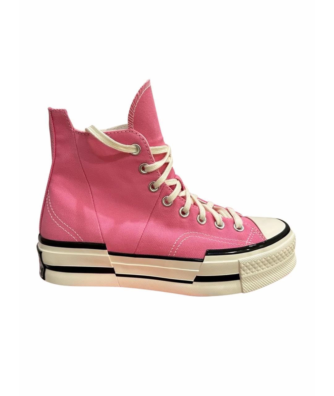 CONVERSE Розовые текстильные кеды, фото 1