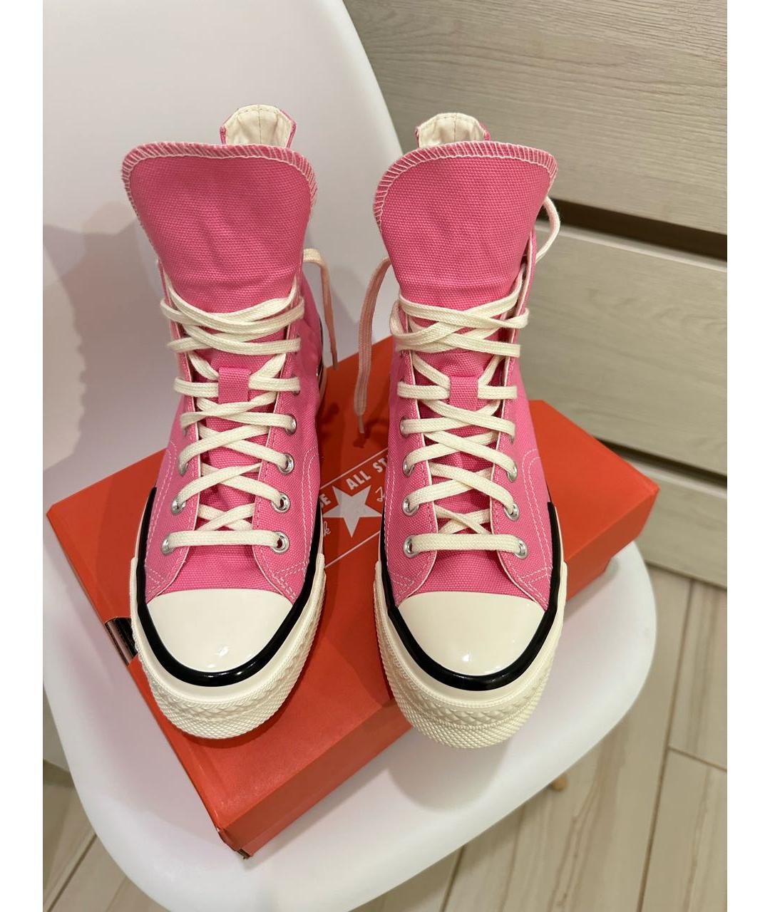 CONVERSE Розовые текстильные кеды, фото 3