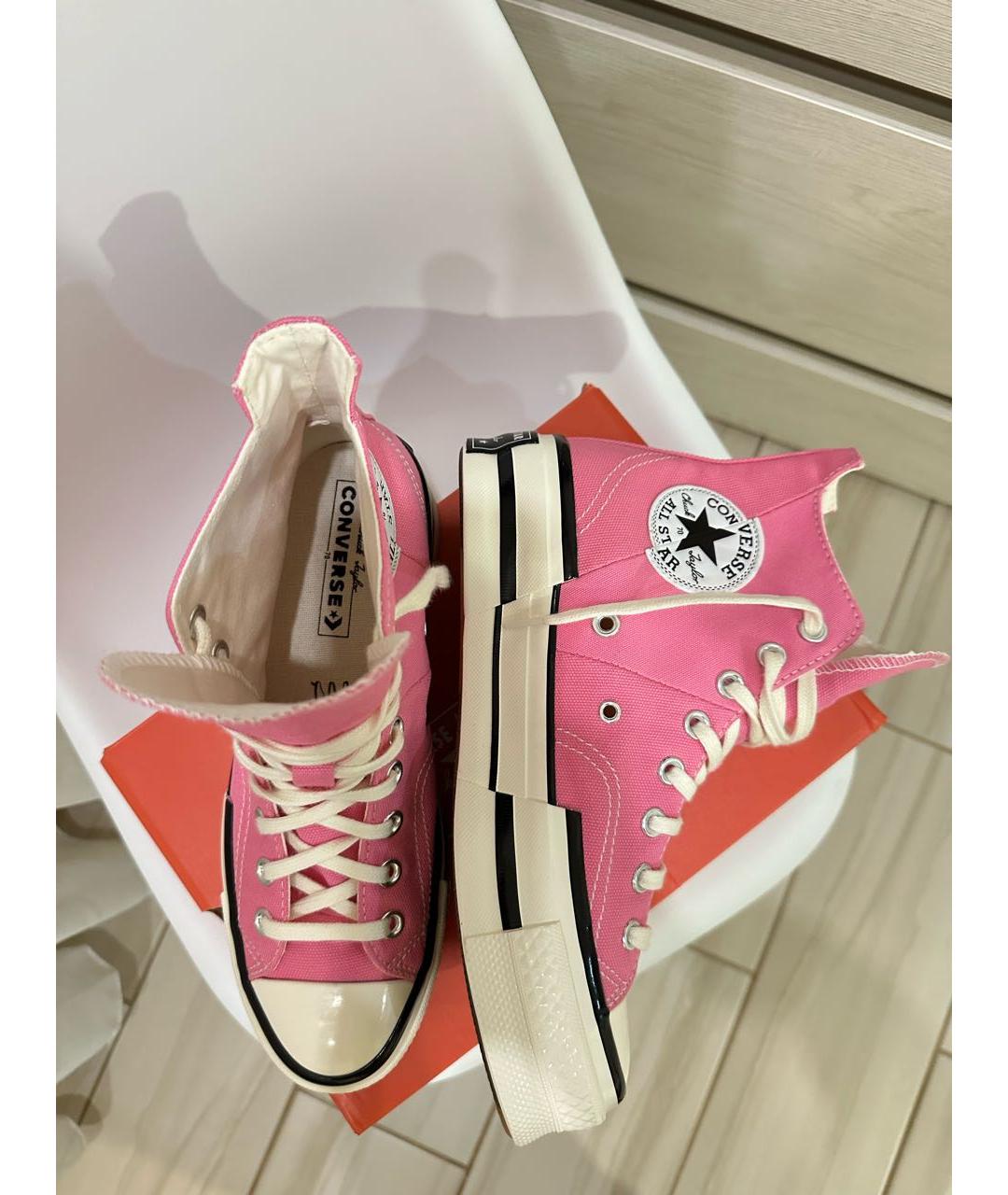 CONVERSE Розовые текстильные кеды, фото 6
