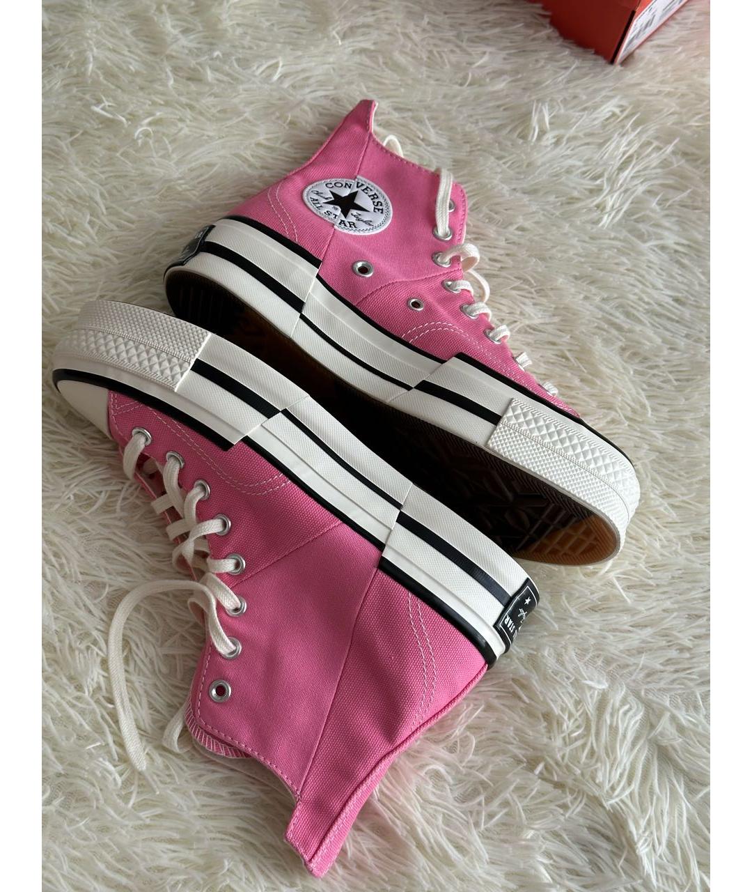 CONVERSE Розовые текстильные кеды, фото 2