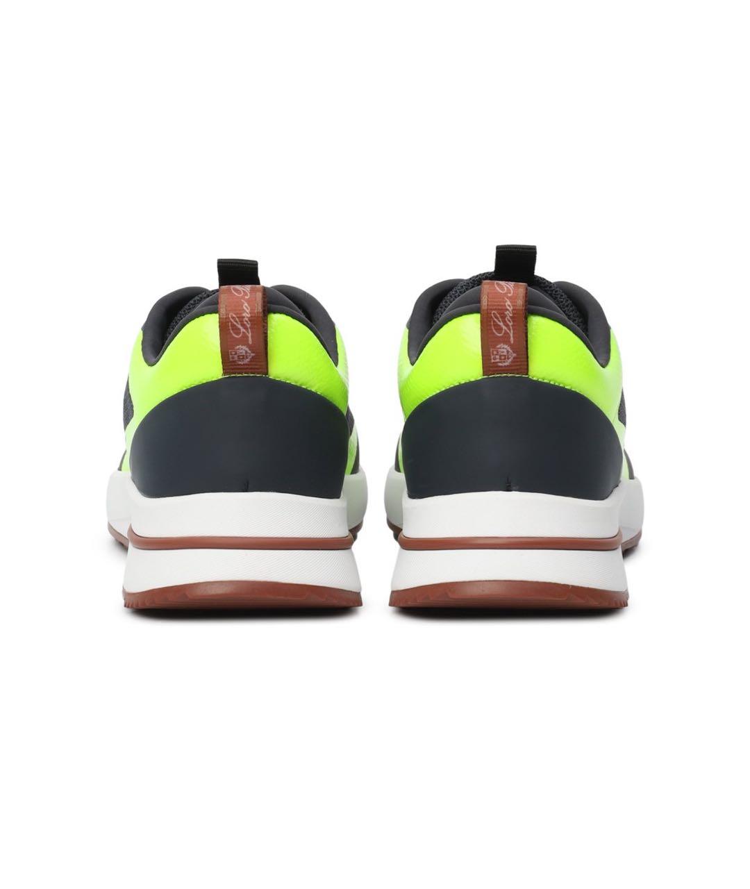 LORO PIANA Серые текстильные низкие кроссовки / кеды, фото 4