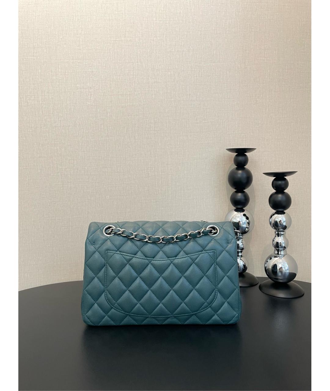 CHANEL Зеленая кожаная сумка через плечо, фото 2