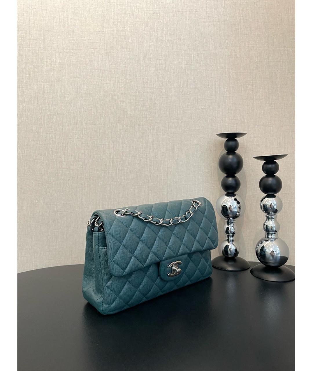 CHANEL Зеленая кожаная сумка через плечо, фото 3