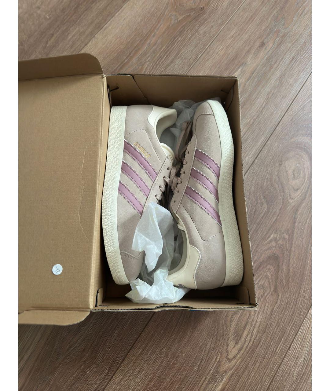 ADIDAS Бежевые замшевые кеды, фото 6