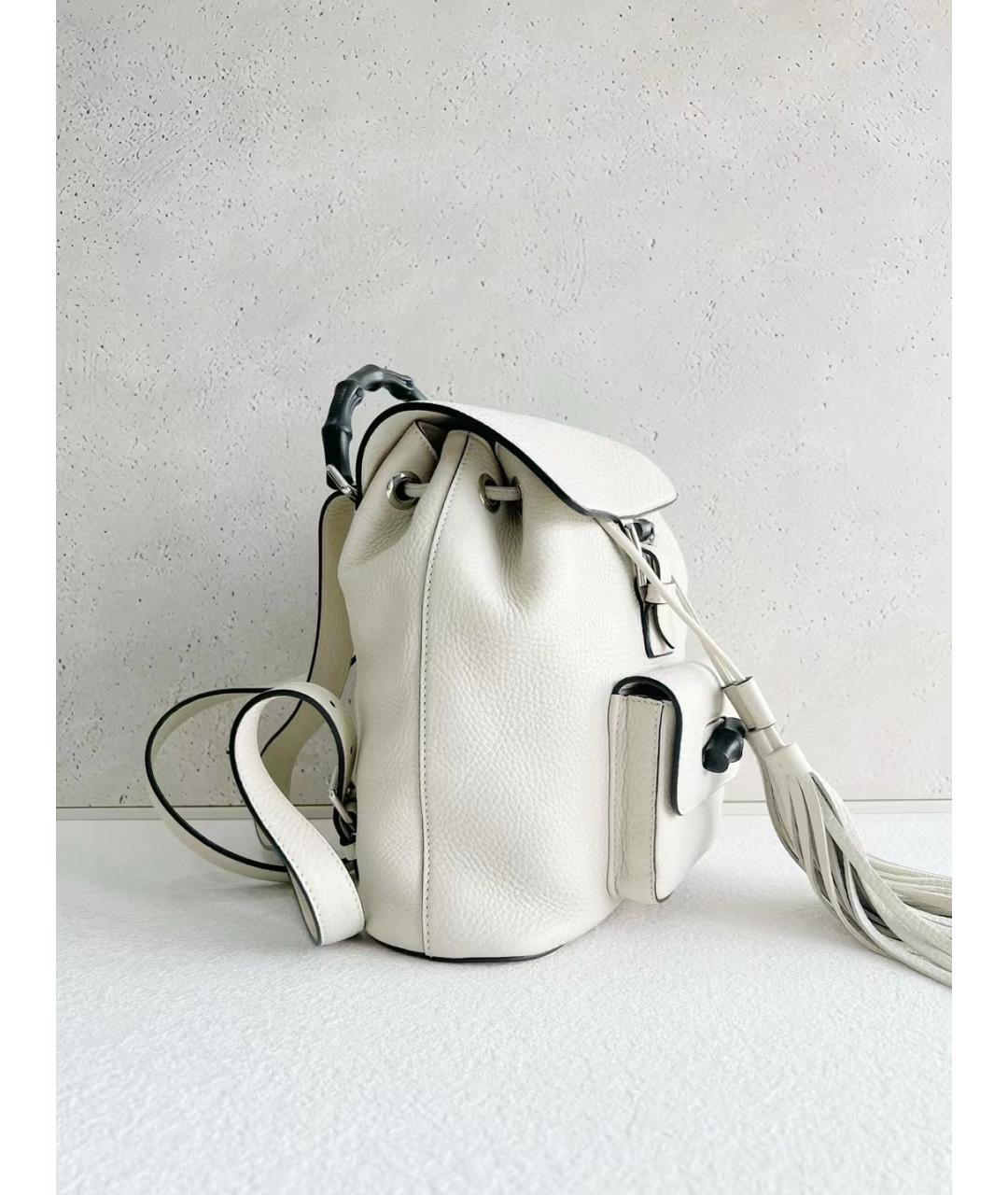 GUCCI Белый рюкзак из искусственной кожи, фото 4