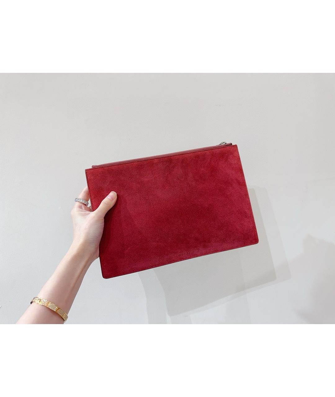 GUCCI Красная кожаная сумка тоут, фото 2