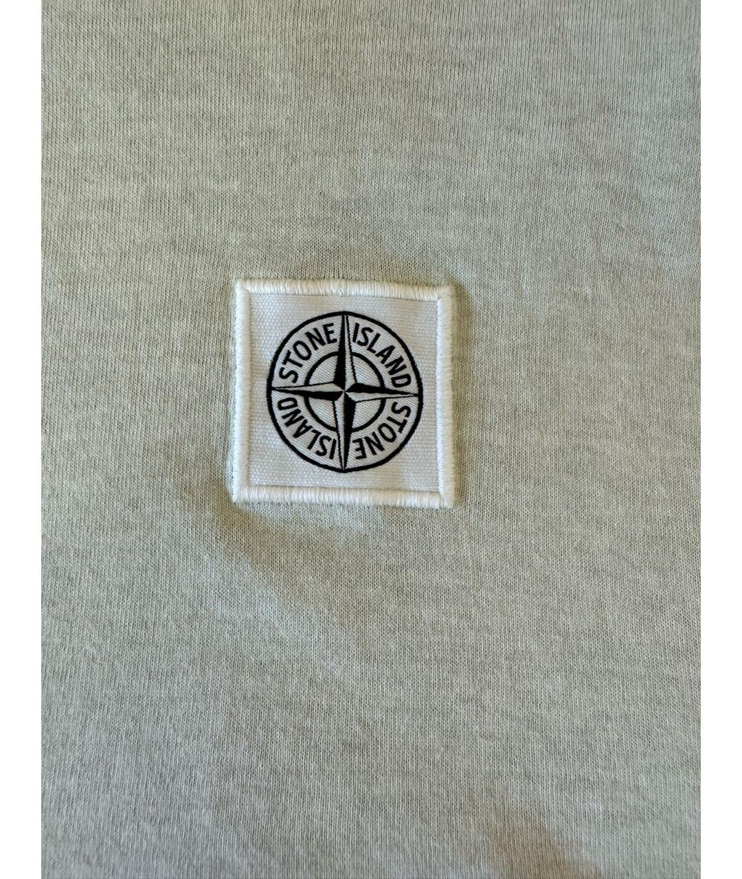 STONE ISLAND Хлопковая футболка, фото 4