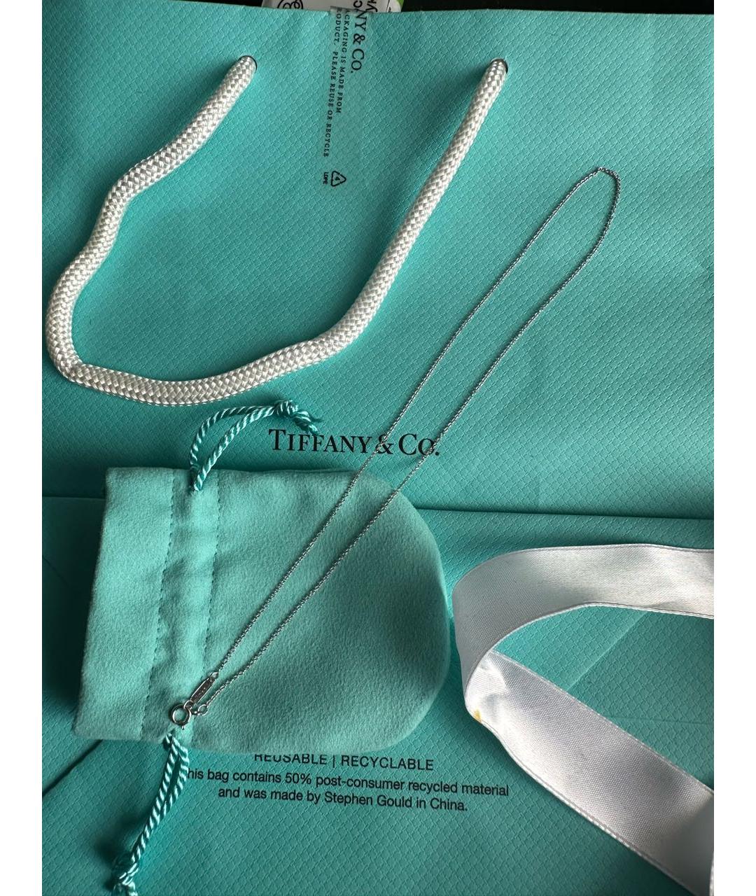 TIFFANY&CO Серебряная платиновая цепочка, фото 2