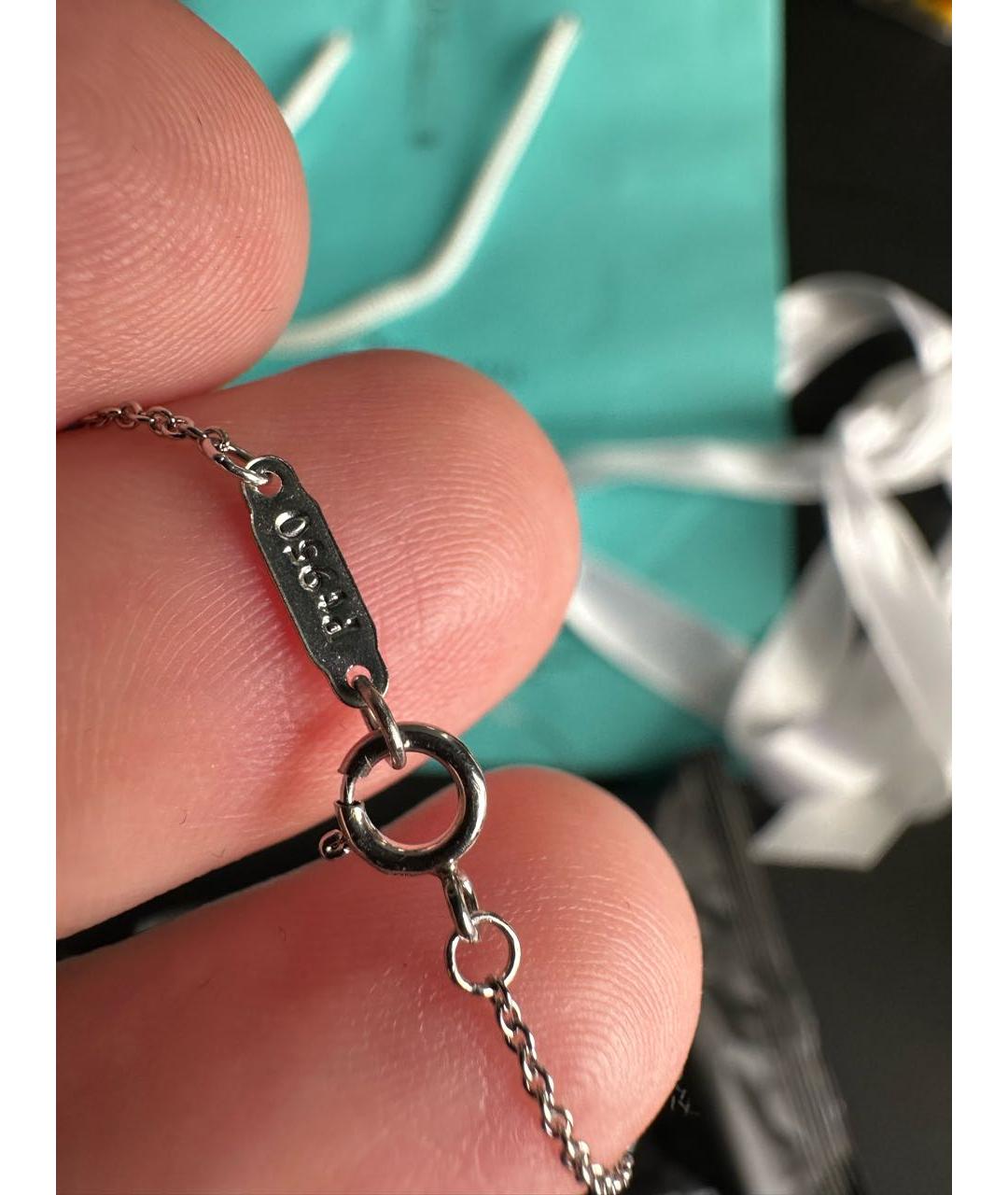 TIFFANY&CO Серебряная платиновая цепочка, фото 4