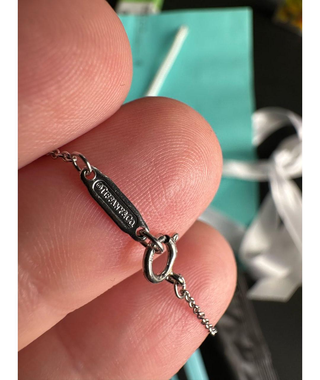 TIFFANY&CO Серебряная платиновая цепочка, фото 3