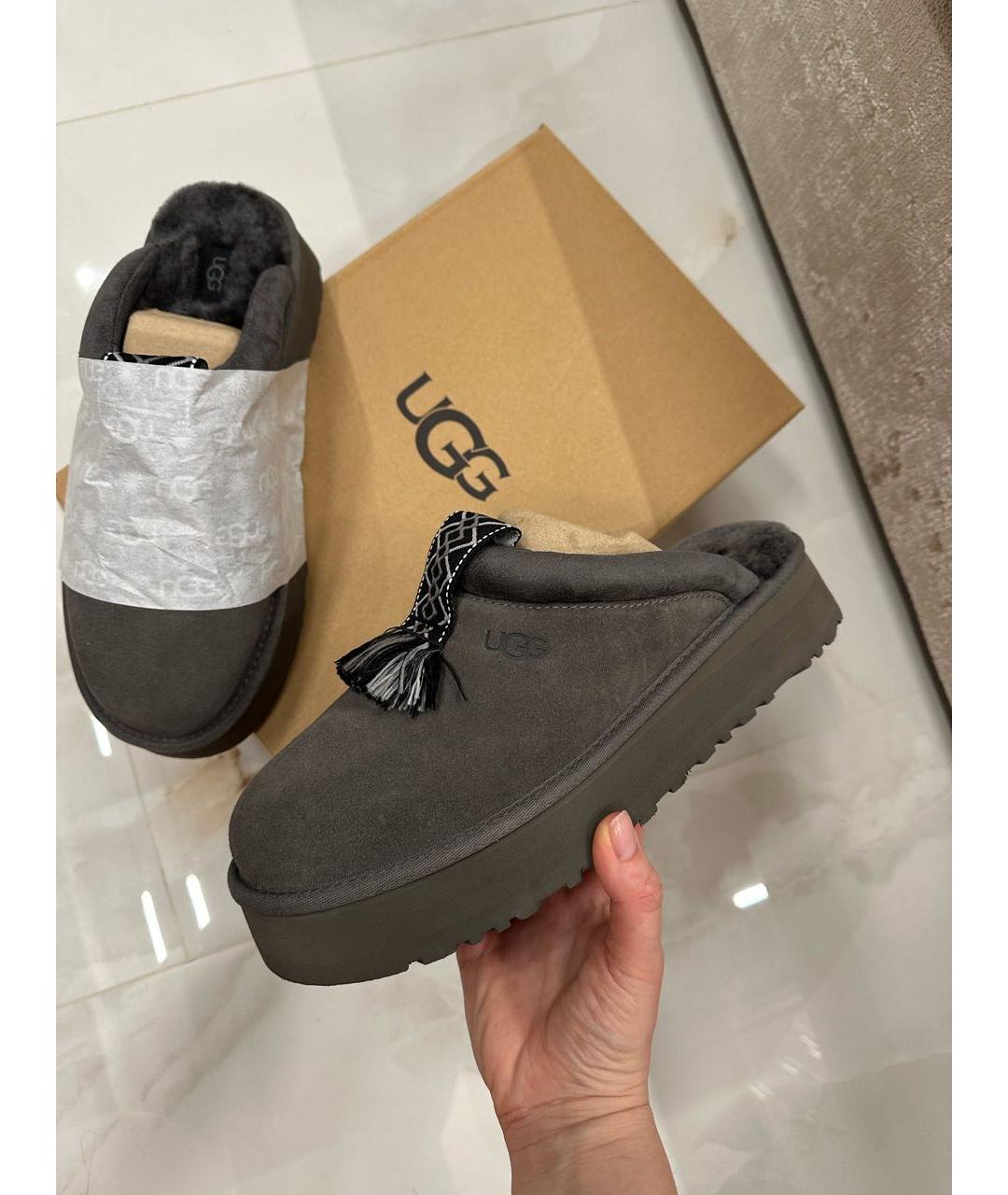 UGG AUSTRALIA Серые мюли, фото 8