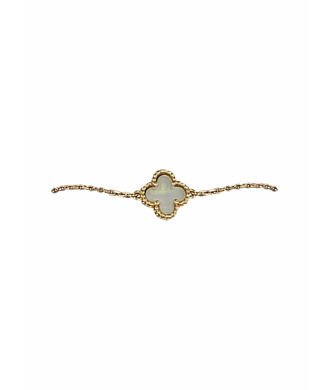 VAN CLEEF & ARPELS Белый браслет из желтого золота, фото 1