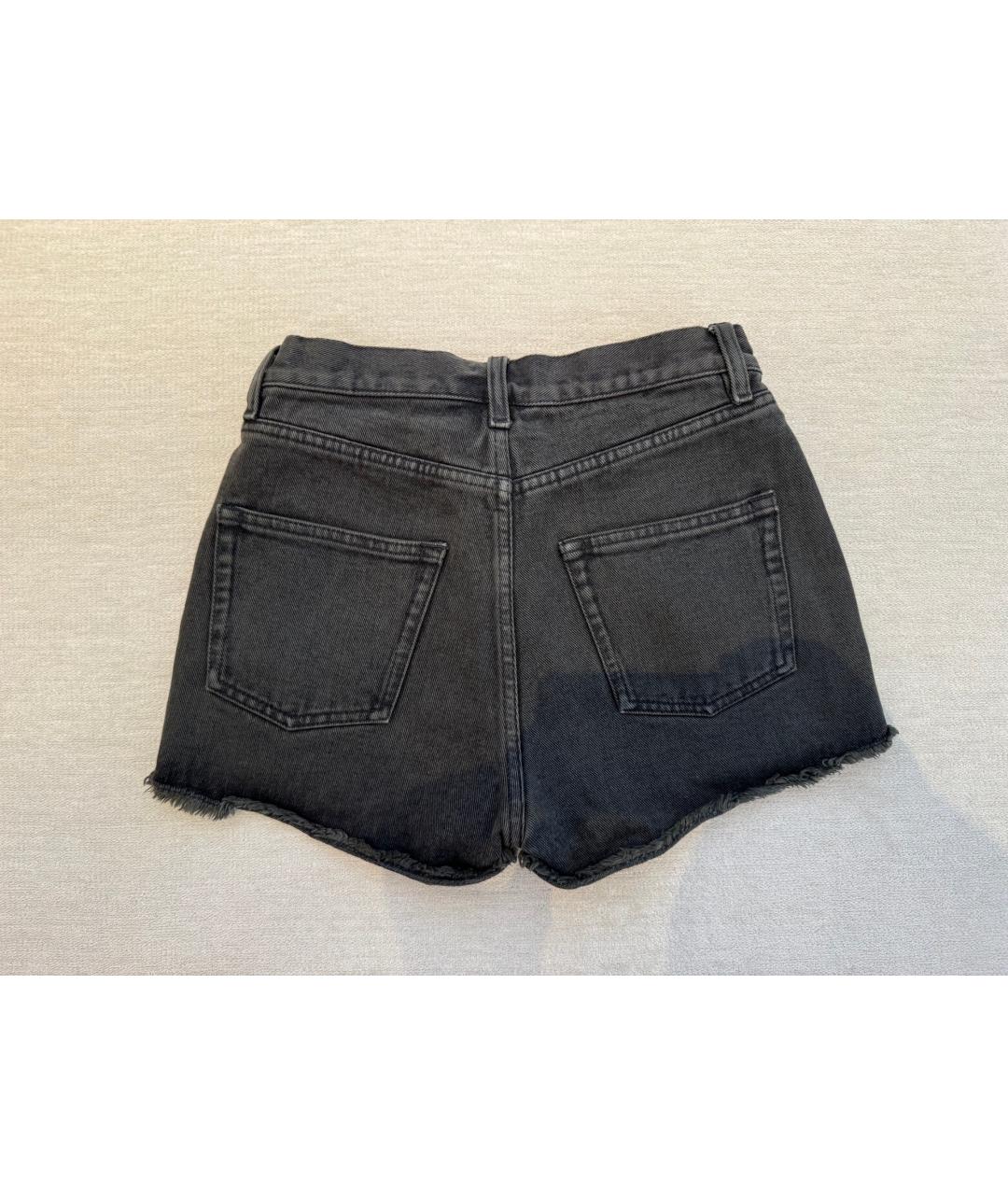 SAINT LAURENT Серые деним шорты, фото 2