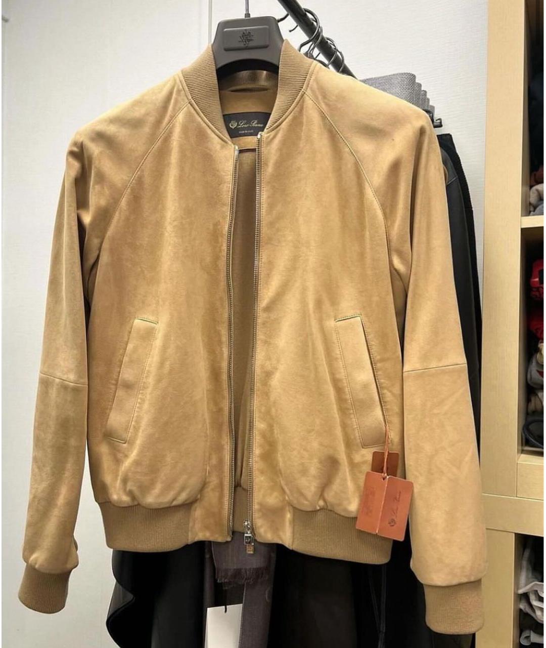 LORO PIANA Коричневая замшевая куртка, фото 8