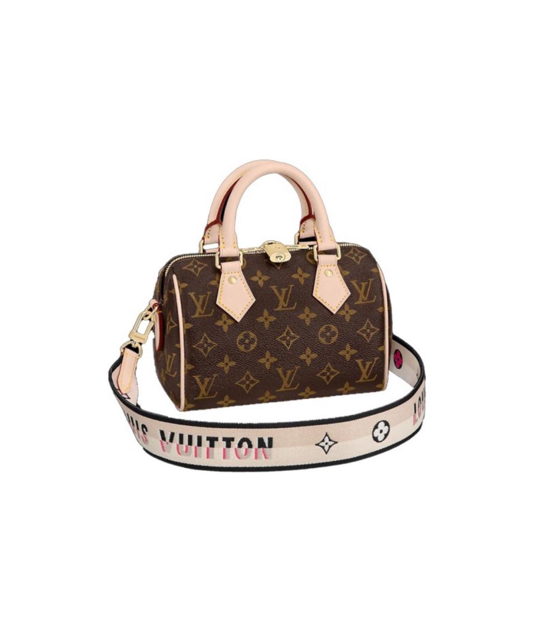 LOUIS VUITTON Коричневая кожаная сумка через плечо, фото 1