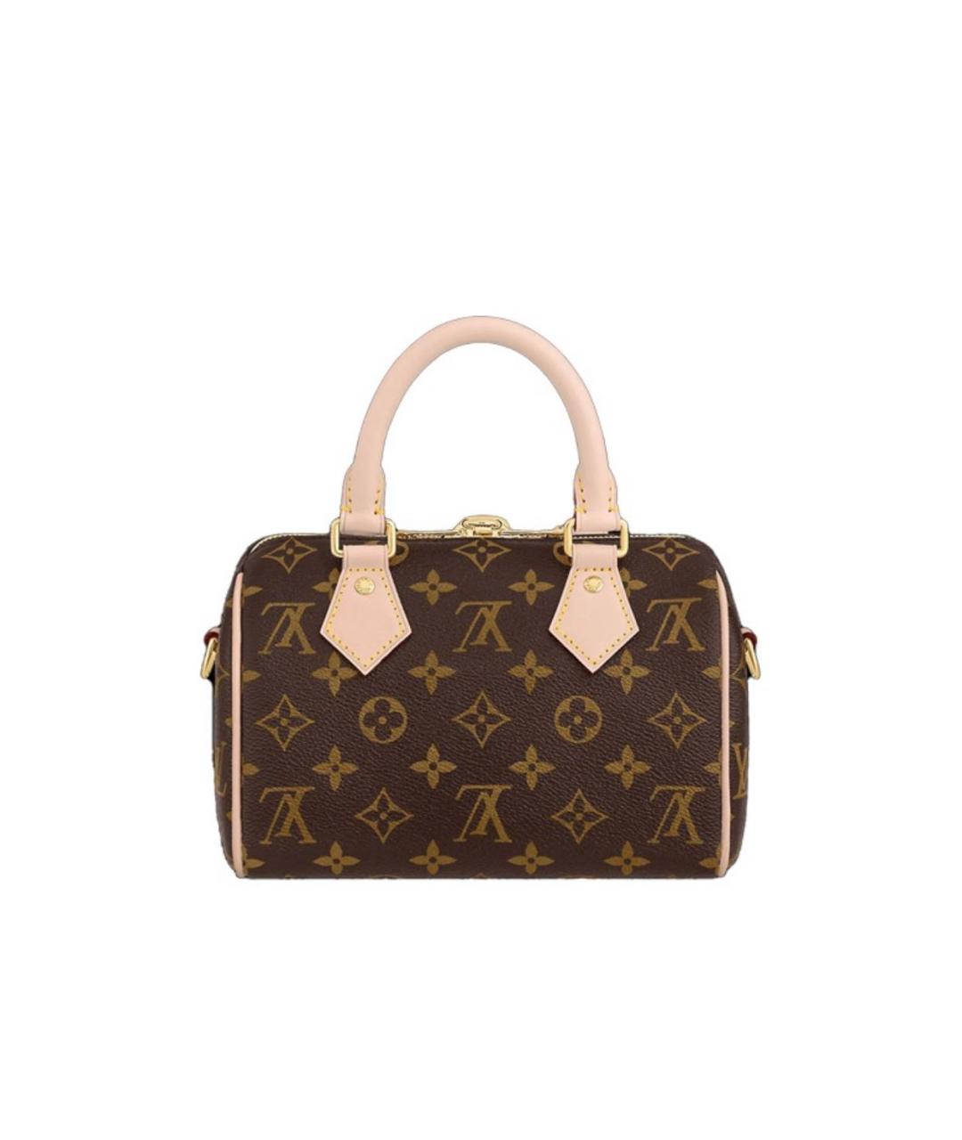 LOUIS VUITTON Коричневая кожаная сумка через плечо, фото 3