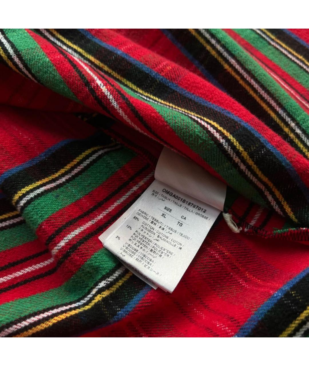 OFF-WHITE Красная хлопковая кэжуал рубашка, фото 6