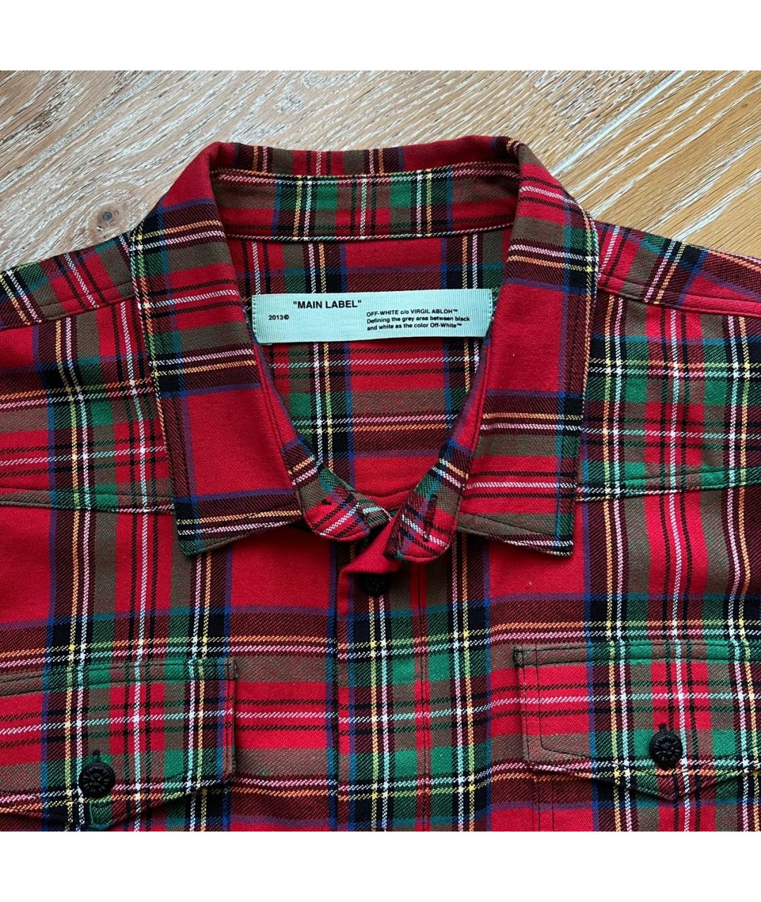 OFF-WHITE Красная хлопковая кэжуал рубашка, фото 3
