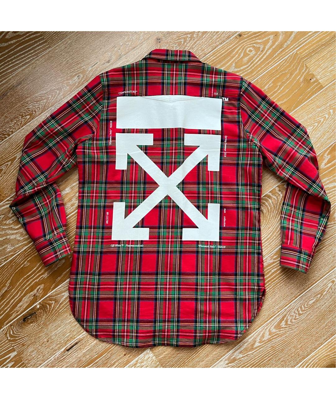 OFF-WHITE Красная хлопковая кэжуал рубашка, фото 2