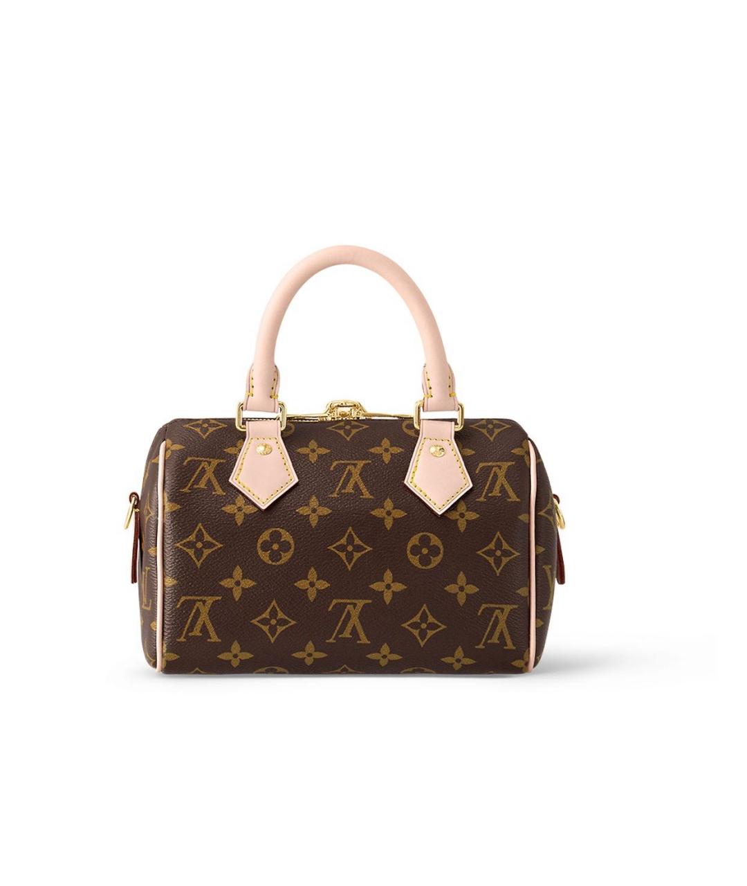 LOUIS VUITTON Коричневая кожаная сумка через плечо, фото 3