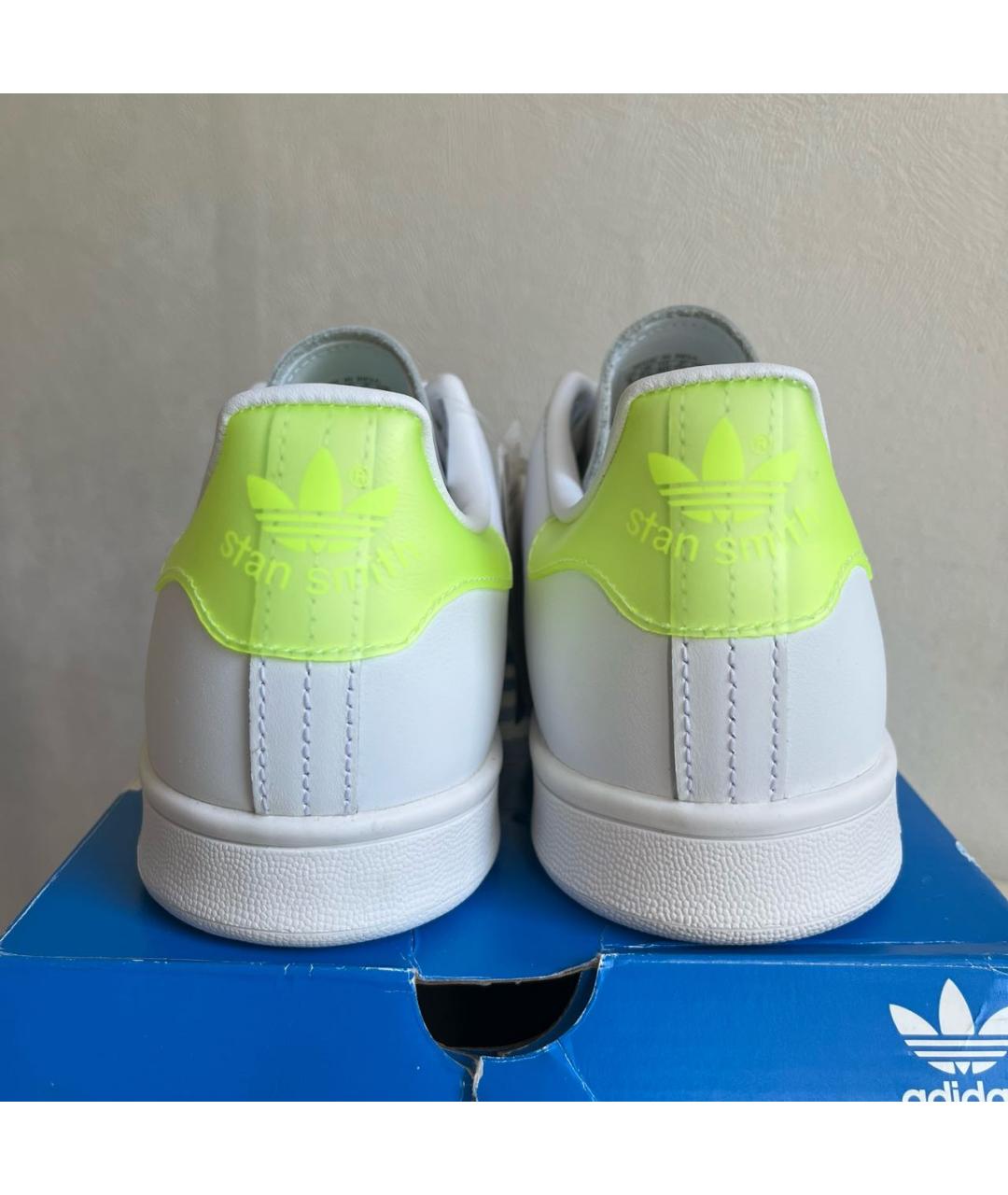 ADIDAS Белые кожаные кроссовки, фото 6