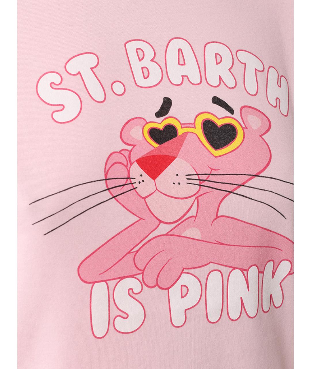 MC2 SAINT BARTH Розовая футболка, фото 5