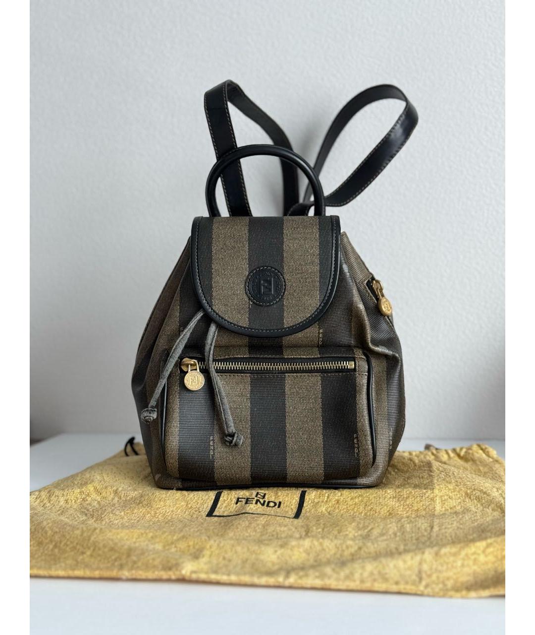 FENDI Антрацитовый рюкзак, фото 7