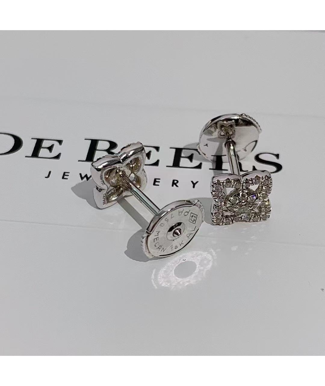 DE BEERS Серьги из белого золота, фото 5