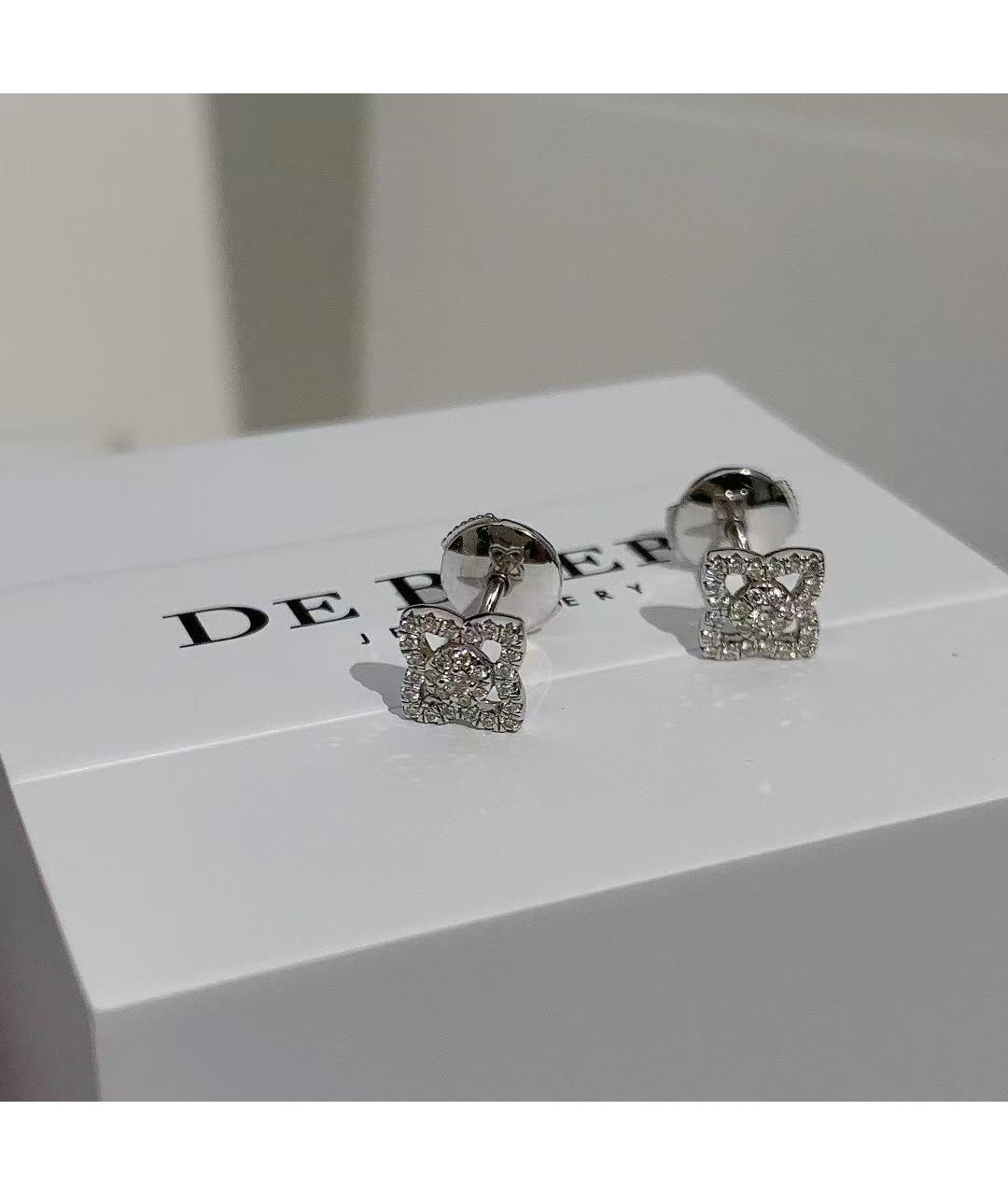 DE BEERS Серьги из белого золота, фото 6