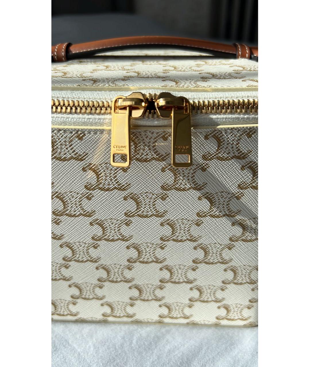 CELINE Белая косметичка, фото 6