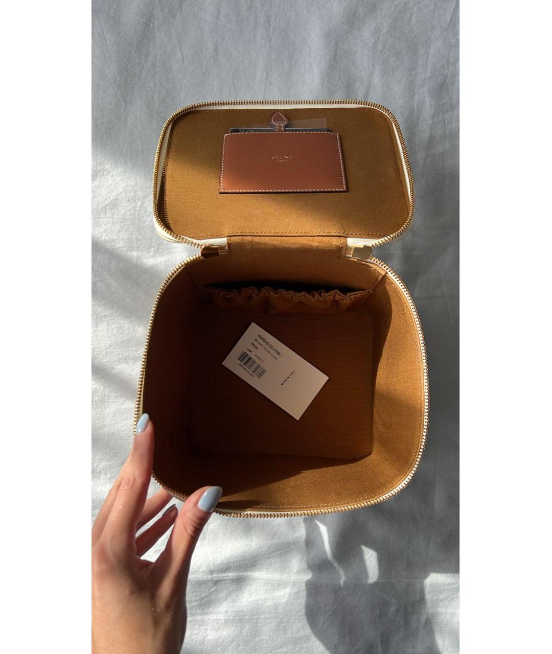 CELINE Белая косметичка, фото 3