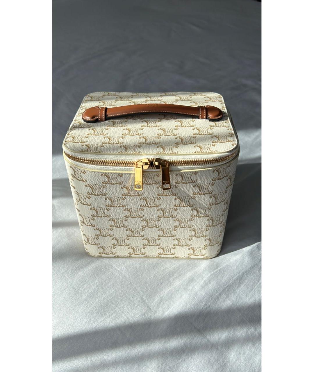 CELINE Белая косметичка, фото 4