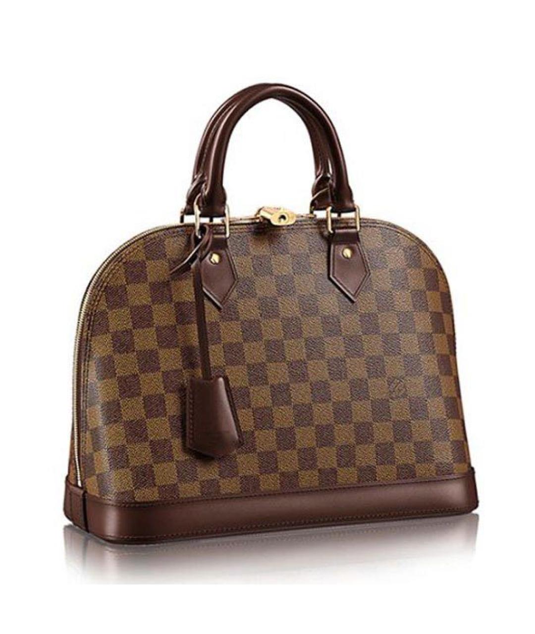 LOUIS VUITTON Коричневая сумка с короткими ручками, фото 7