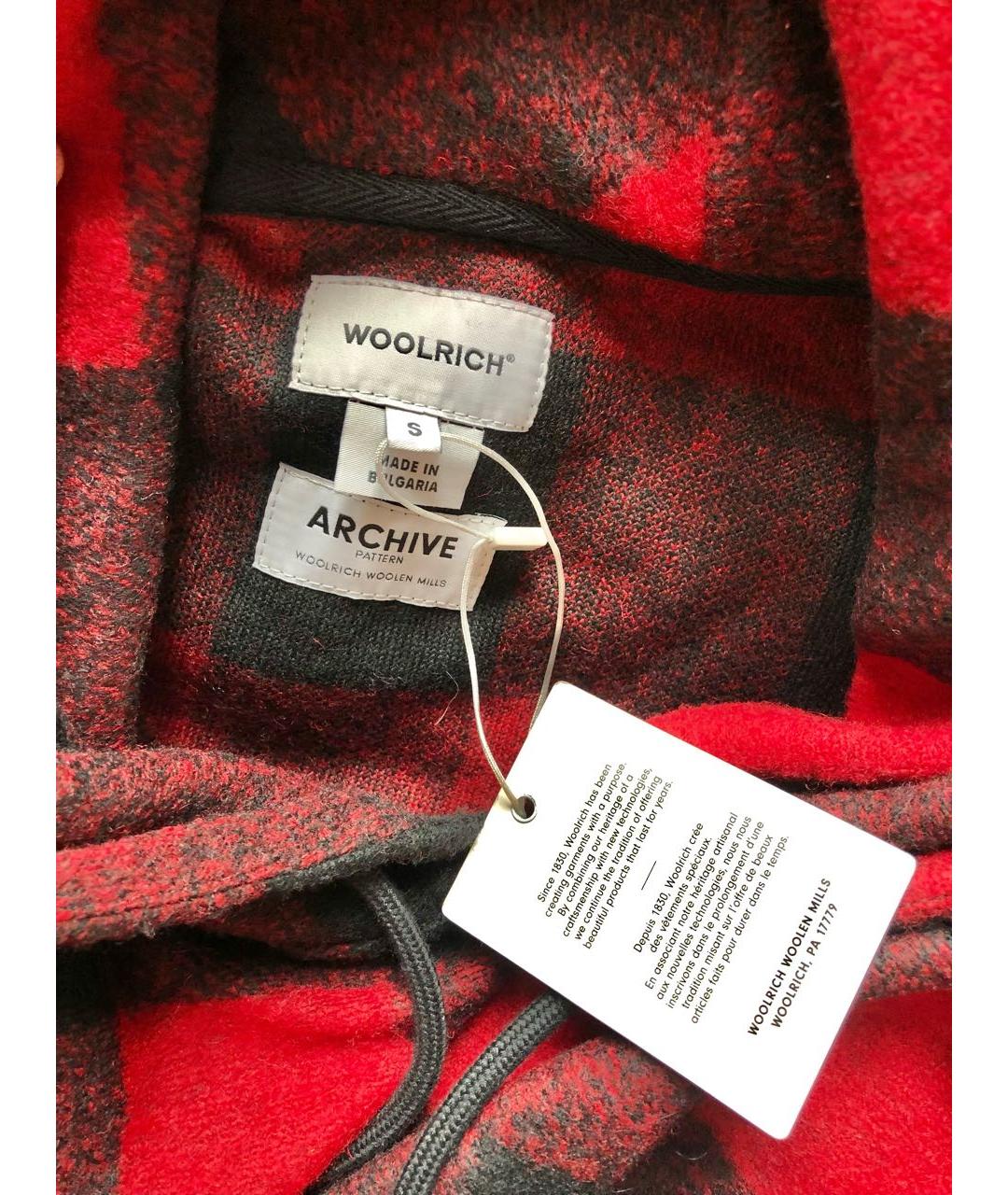 WOOLRICH Красная шерстяная куртка, фото 5