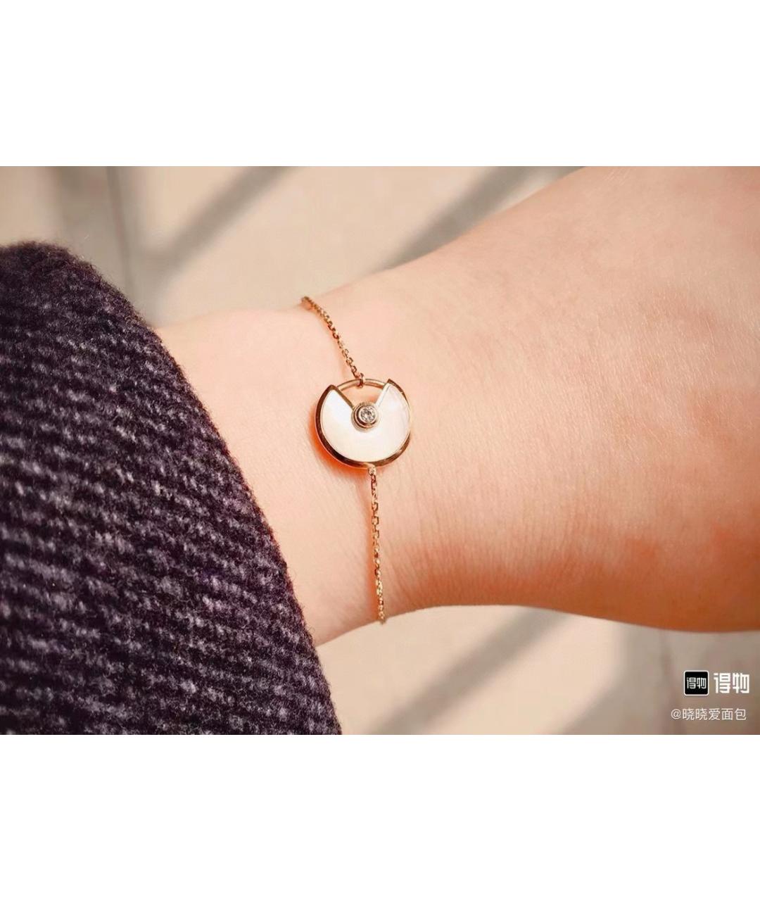 CARTIER Белый браслет из розового золота, фото 5