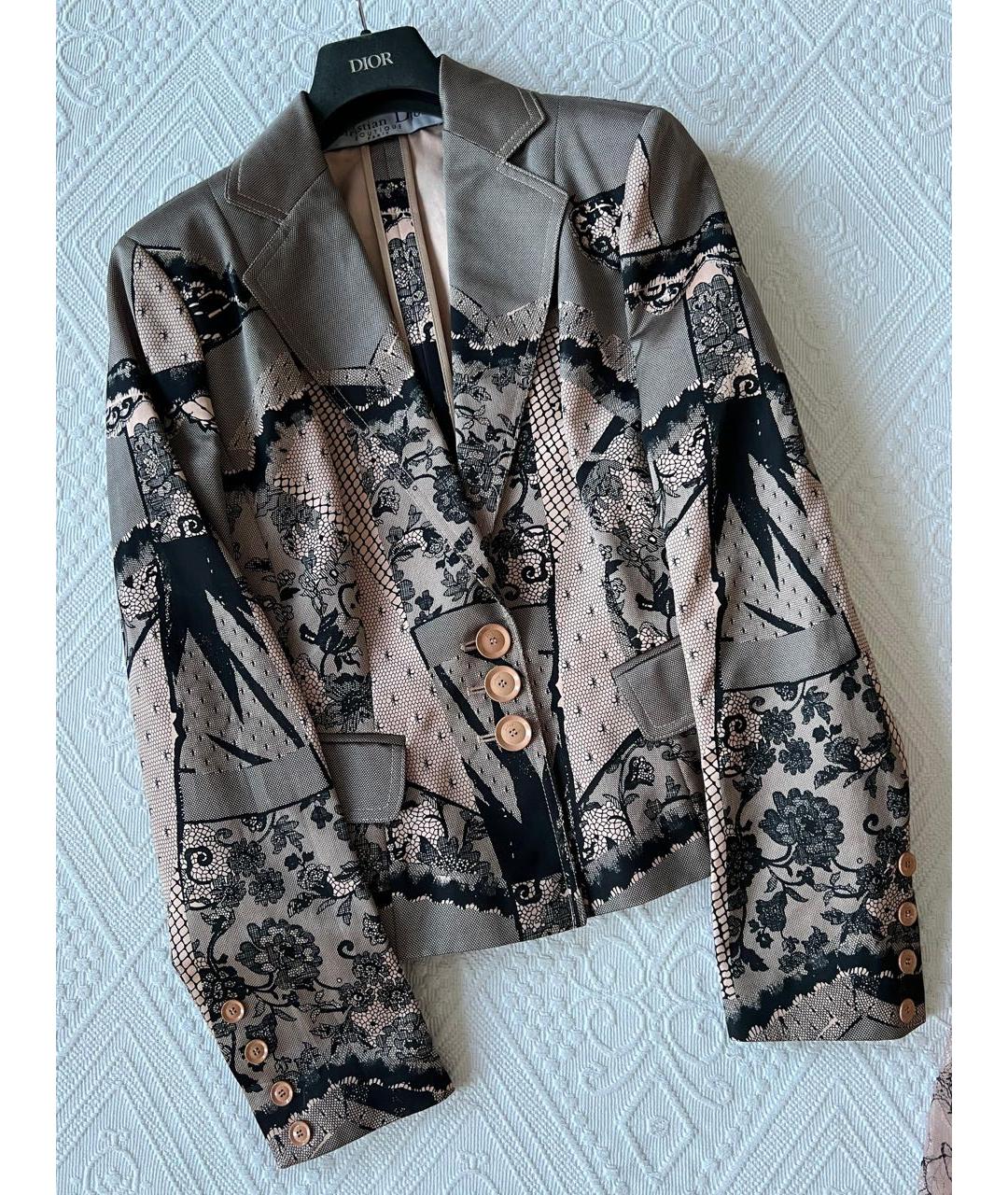 CHRISTIAN DIOR Бежевый костюм с юбками, фото 2