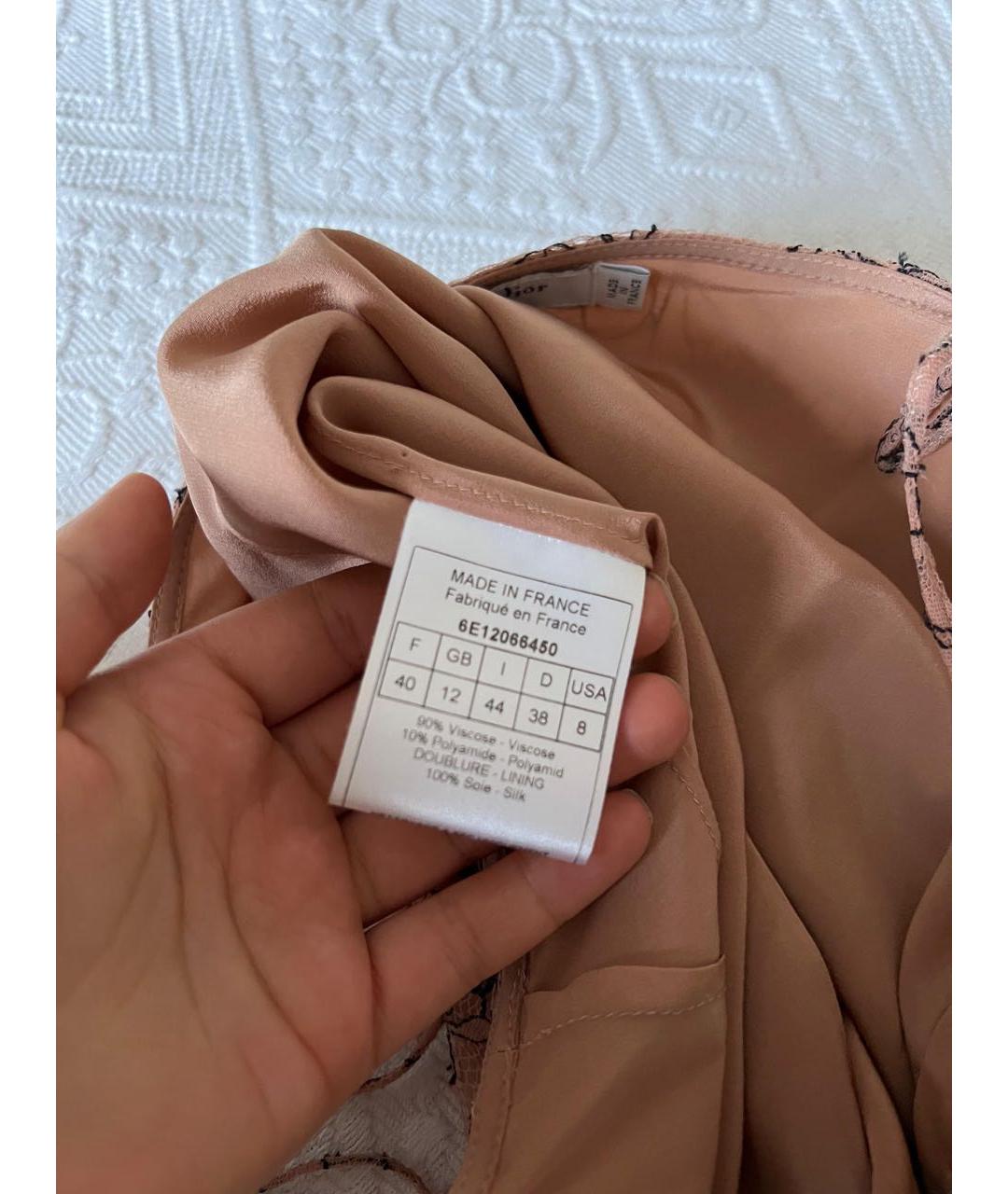 CHRISTIAN DIOR Бежевый костюм с юбками, фото 5